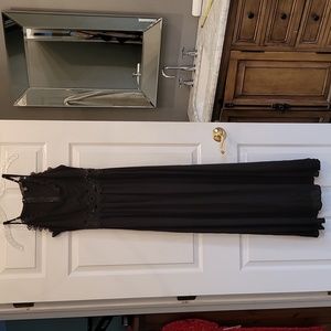 Faded Rose size medium black maxi lace dress